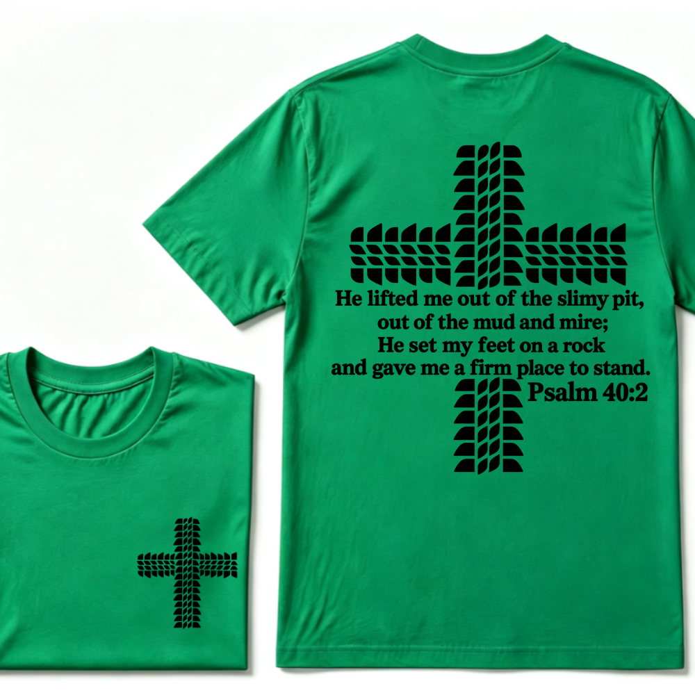 Religion Cross Jesus Bible Wheelmarks Psalm Unisex T-shirt
