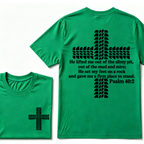 Religion Cross Jesus Bible Wheelmarks Psalm Unisex T-shirt