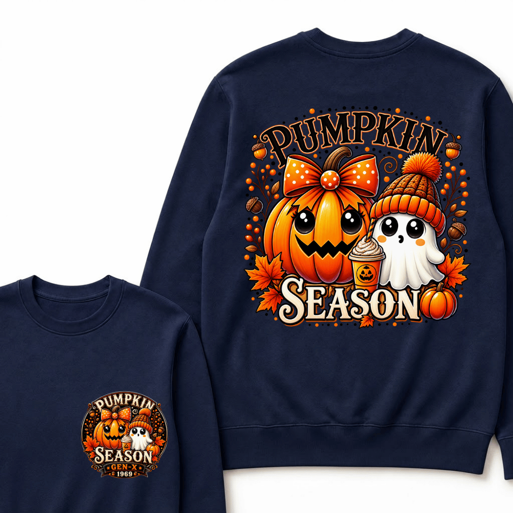 Custom Your Year Gen X EST.Year Halloween Pumpkin Season Sweatshirts