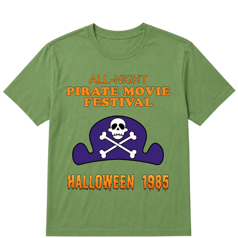 ALL-NIGHT Pirate Movie Festival HALLOWEEN 1985 EST.Year T-Shirt