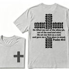 Religion Cross Jesus Bible Wheelmarks Psalm Unisex T-shirt