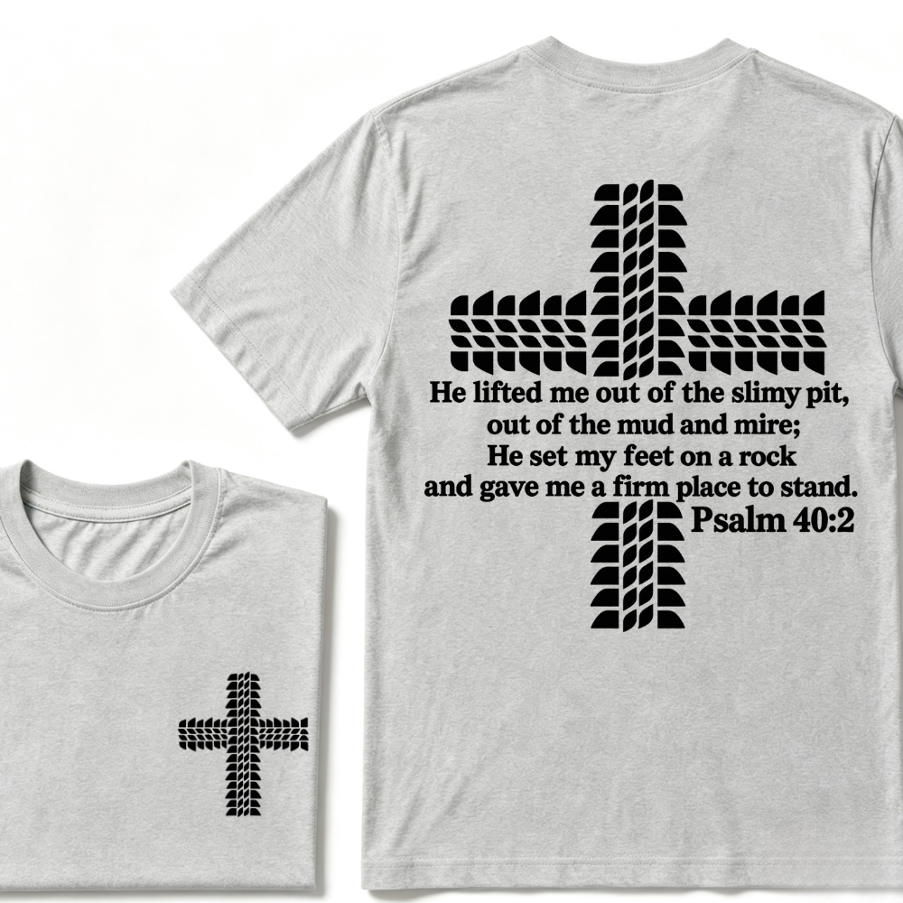 Religion Cross Jesus Bible Wheelmarks Psalm Unisex T-shirt