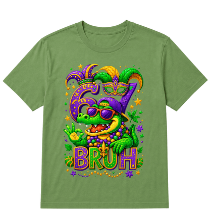 Alligator 6 7 Mardi Gras Bruh Six Seven Meme New Orleans Kid T-Shirt