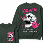 Retro Gen X The Badasss Generation Before All You Sissies Kids Sweatshirts