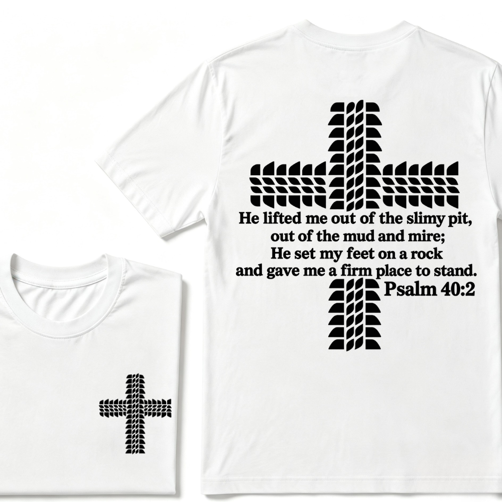 Religion Cross Jesus Bible Wheelmarks Psalm Unisex T-shirt