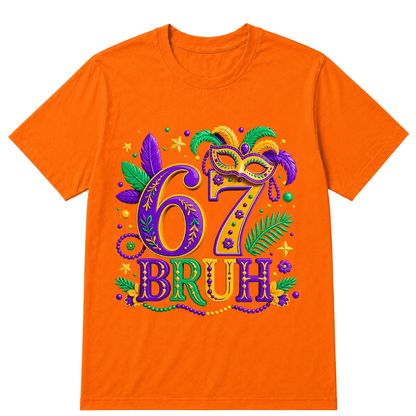 67 Mardi Gras Six Seven Meme Printed Oversized Unisex T-shirt