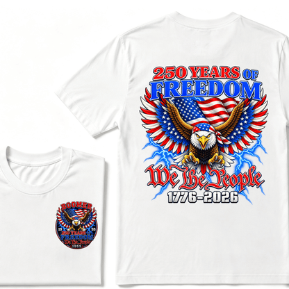 Custom Your Year Flag Vintage 250 Years American 1776 2026 250th USA Birthday EST.Year T-Shirt