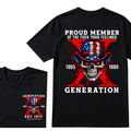 Proud Member Of Your Feelings Horror Skull X Generation T-Shirt