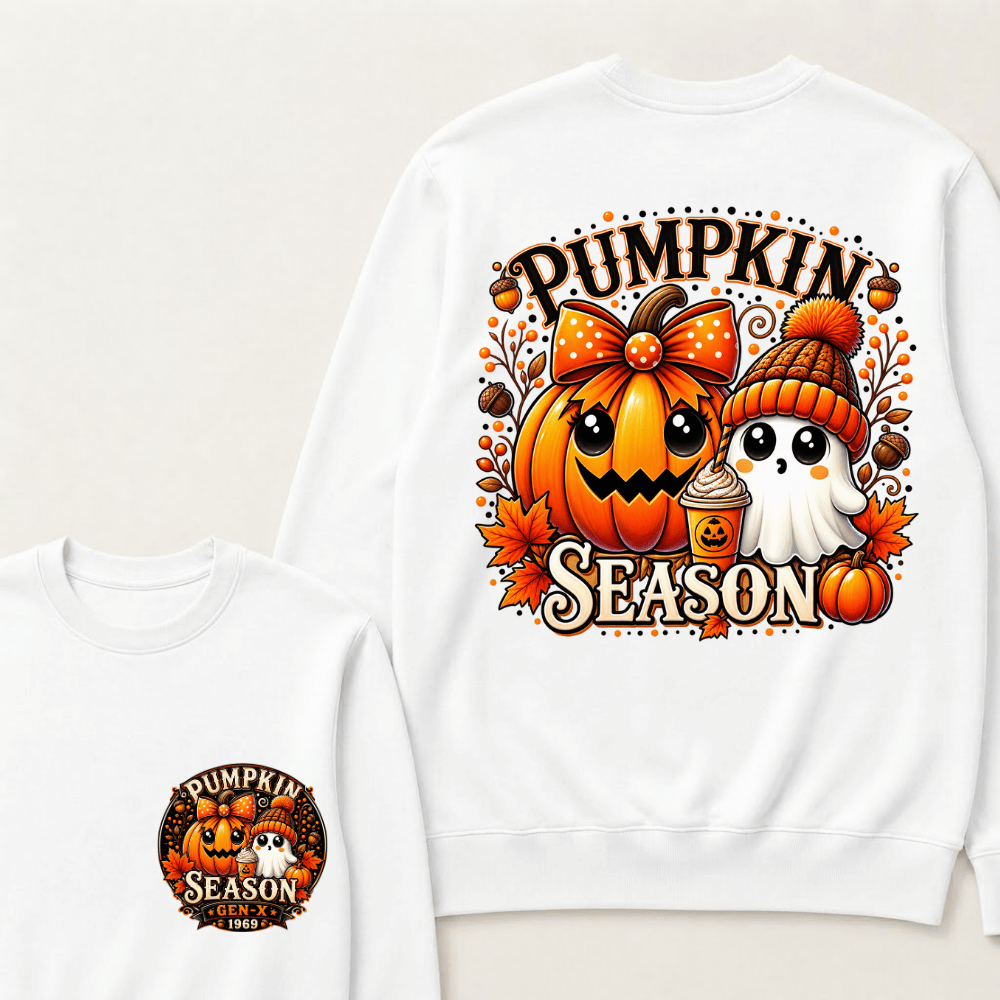 Custom Your Year Gen X EST.Year Halloween Pumpkin Season Sweatshirts
