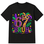 67 Mardi Gras Six Seven Meme Printed Oversized Unisex T-shirt