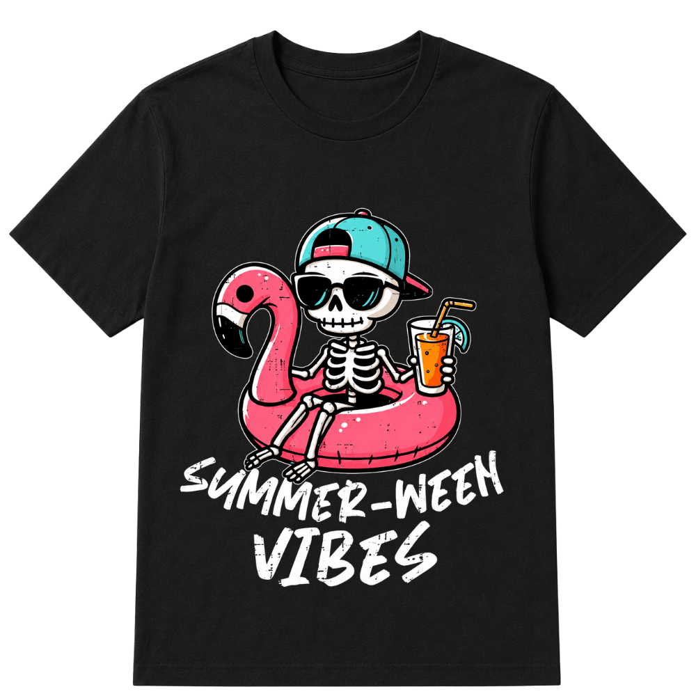 Halloween Summer Ween Skeleton Float Costume Boys Girls Halloween T Shirt