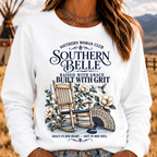 "Southern Belle – Raised with Grace, Built with Grit" Sweatshirts
