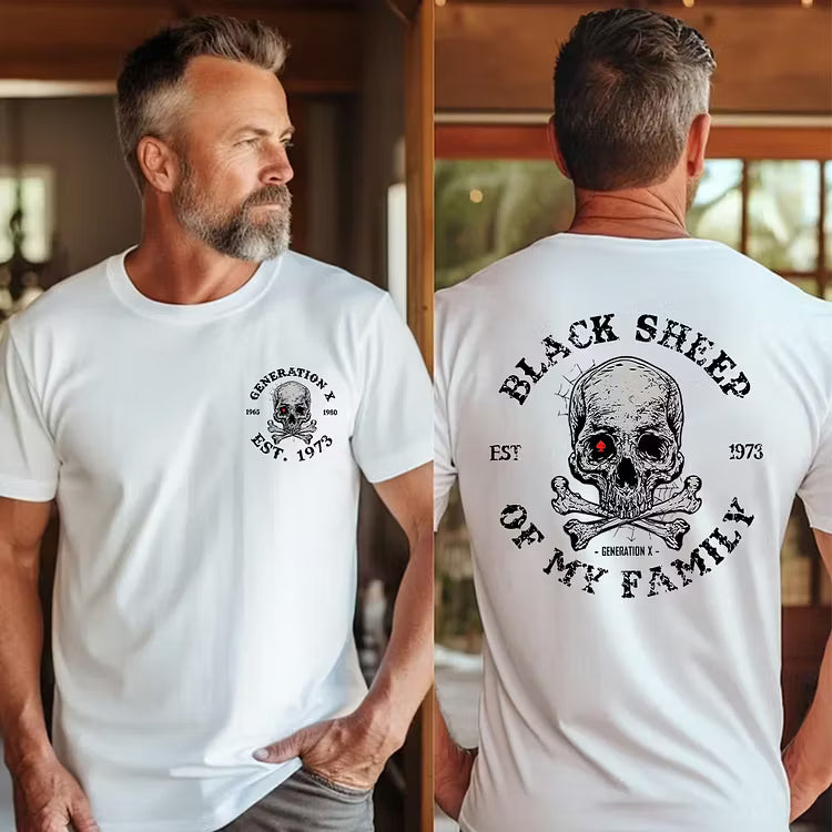 BLACK SHEEP OF MY FAMILY Custom Est.Year T-Shirt