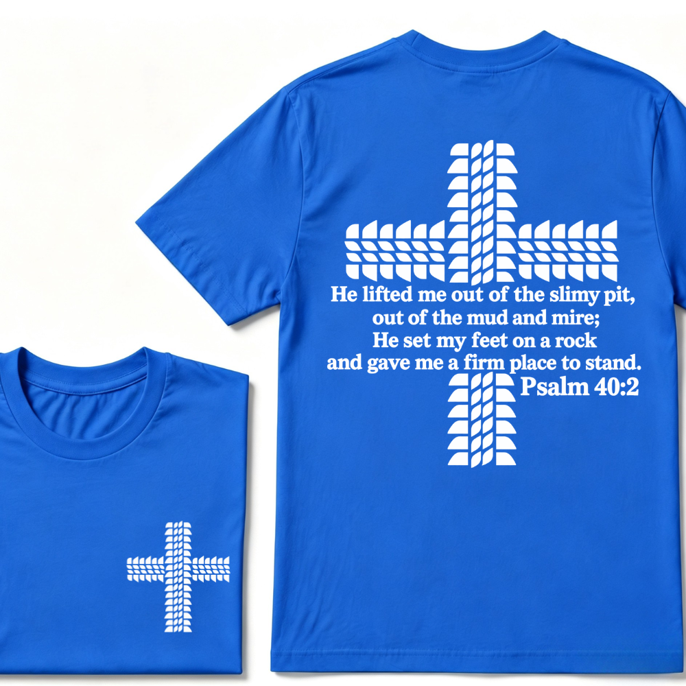 Religion Cross Jesus Bible Wheelmarks Psalm Unisex T-shirt