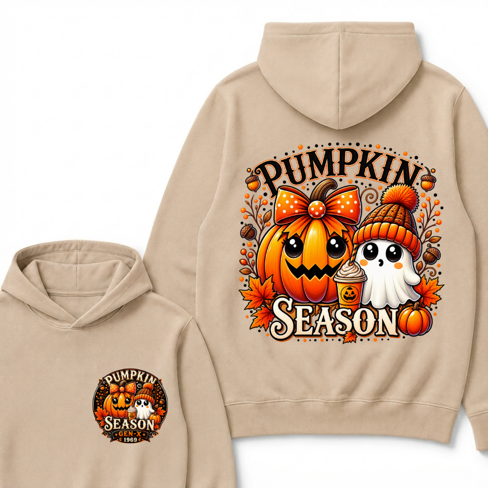 Custom Your Year Gen X EST.Year Halloween Pumpkin Season Hoodie