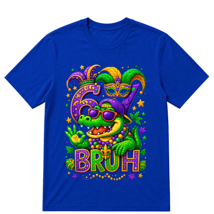 Alligator 6 7 Mardi Gras Bruh Six Seven Meme New Orleans Kid T-Shirt