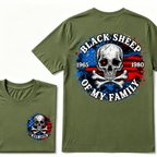 Black Sheep Of My Family T-Shirt,Custom EST.Year Customize GenX Rebel Spirit Shirt