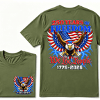 Custom Your Year Flag Vintage 250 Years American 1776 2026 250th USA Birthday EST.Year T-Shirt