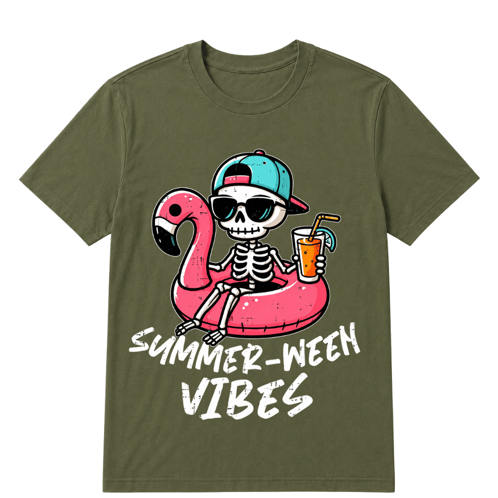 Halloween Summer Ween Skeleton Float Costume Boys Girls Halloween T Shirt