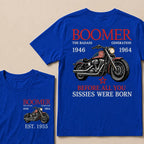Boomer The Badass Generation Motorcycle rider Custom EST.Year T-shirts