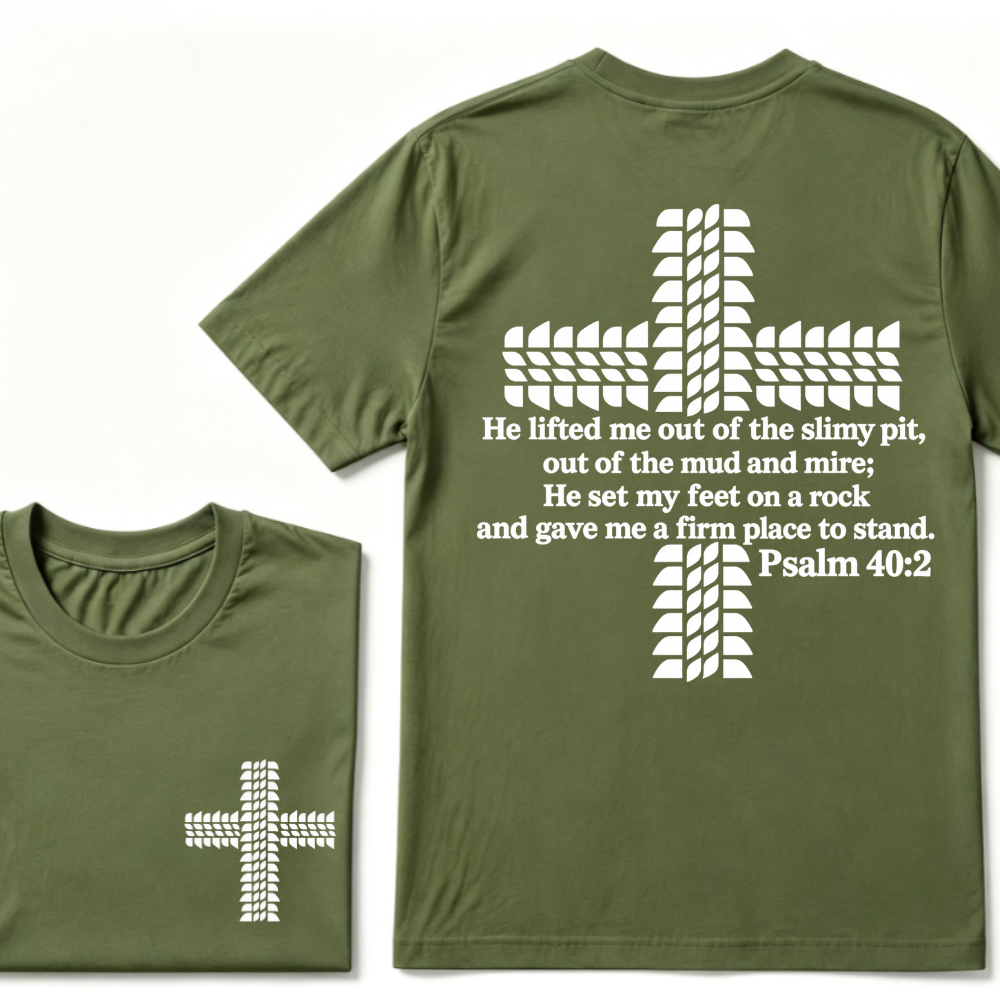Religion Cross Jesus Bible Wheelmarks Psalm Unisex T-shirt
