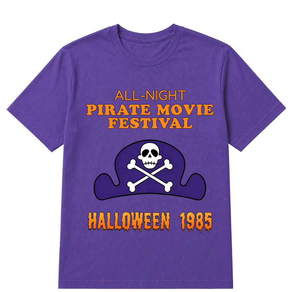 ALL-NIGHT Pirate Movie Festival HALLOWEEN 1985 EST.Year T-Shirt
