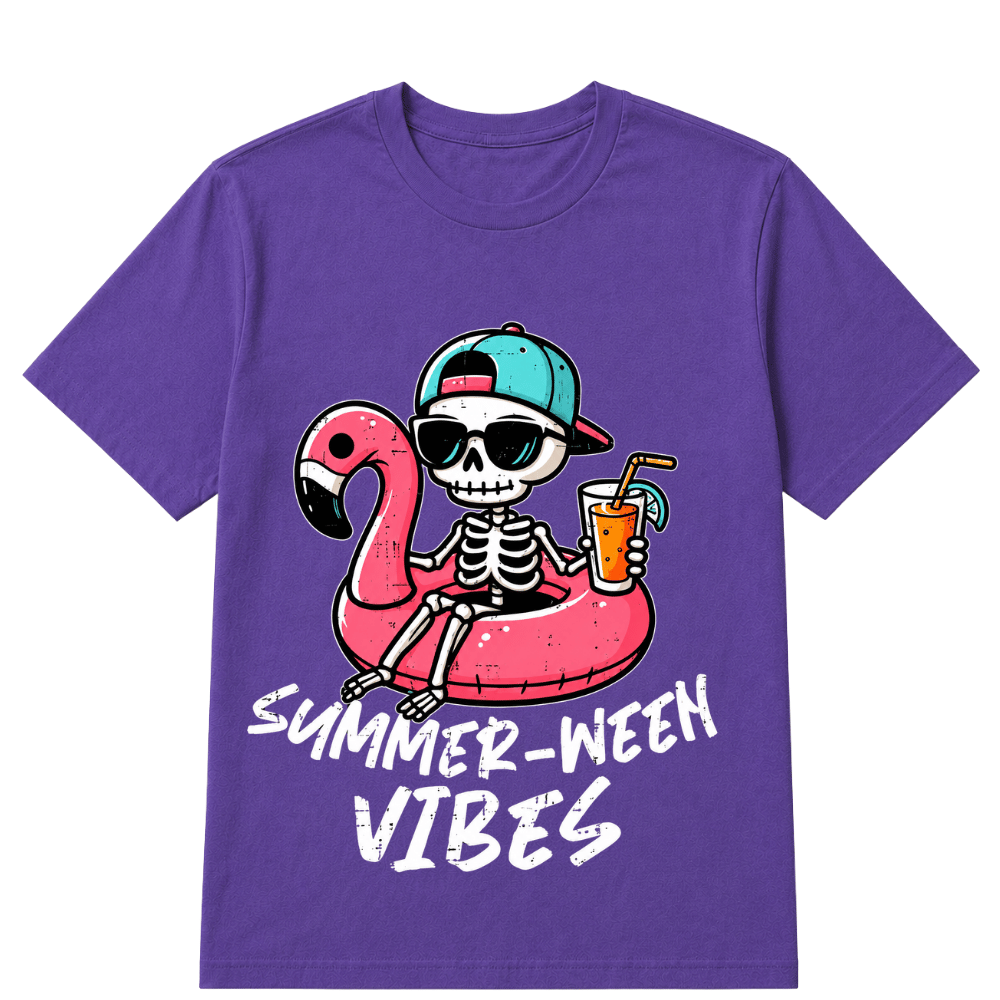 Halloween Summer Ween Skeleton Float Costume Boys Girls Halloween T Shirt