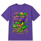 Alligator 6 7 Mardi Gras Bruh Six Seven Meme New Orleans Kid T-Shirt