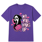 No You Hang Up Funny Ghost Calling Horror Halloween Pink Halloween T Shirt