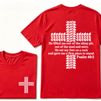 Religion Cross Jesus Bible Wheelmarks Psalm Unisex T-shirt