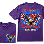 Custom Your Year Flag Vintage 250 Years American 1776 2026 250th USA Birthday EST.Year T-Shirt