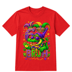 Alligator 6 7 Mardi Gras Bruh Six Seven Meme New Orleans Kid T-Shirt