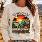 It's Five O'Clock Somewhere Wastin' Away Again In Margaritaville Parrot Guitar Sunset Beach No Shoes No Shirt No Problem Graphic Sweatshirts