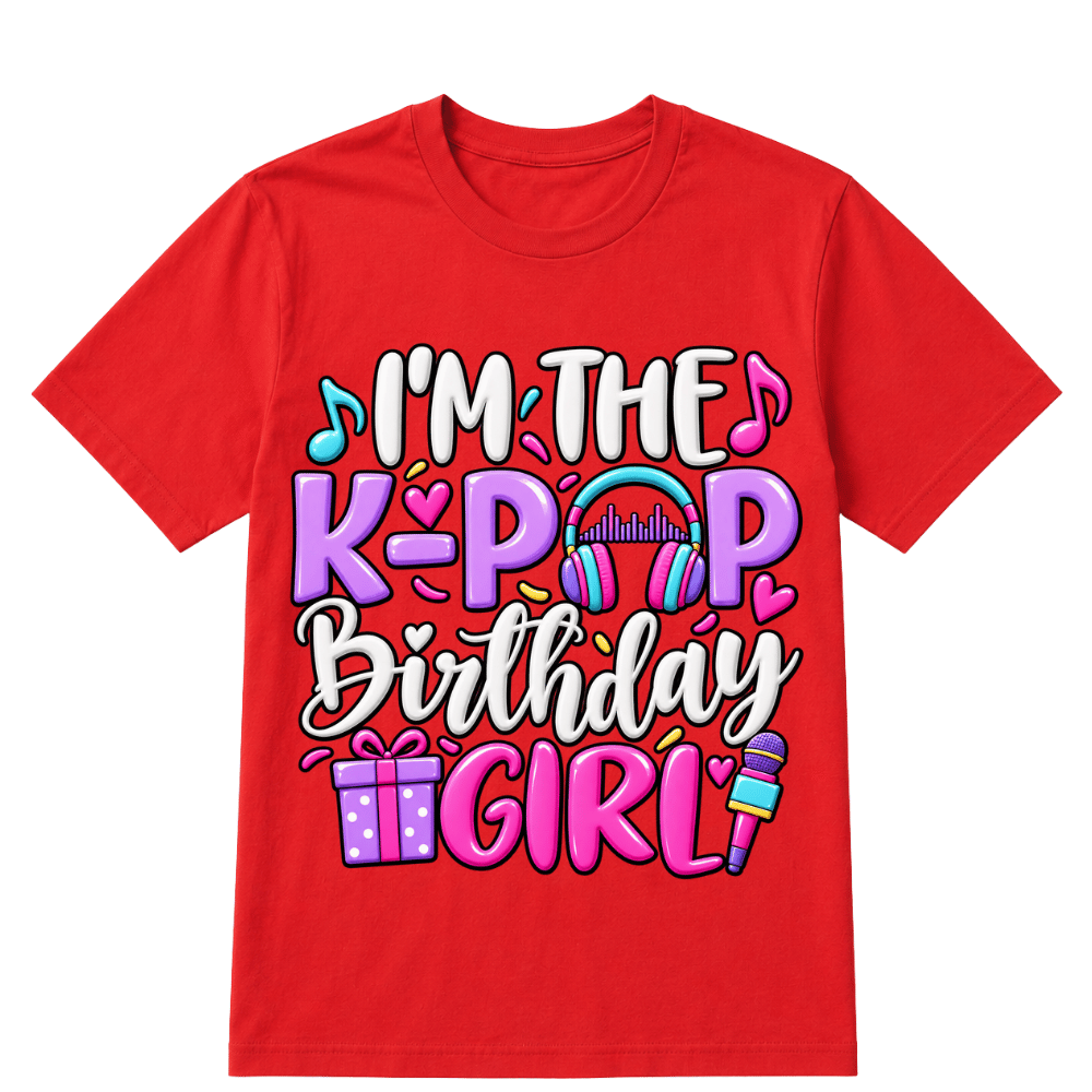I'm The K Pop Birthday Girl Korean Pop Birthday Party T-Shirt