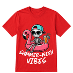 Halloween Summer Ween Skeleton Float Costume Boys Girls Halloween T Shirt