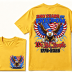 Custom Your Year Flag Vintage 250 Years American 1776 2026 250th USA Birthday EST.Year T-Shirt