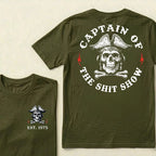 Custom Year Captain of the Shit Show Print T-Shirt