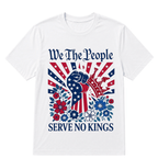 We The People Serve No Kings Stars Stripes America Patriotic T-Shirt