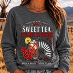 Southern Woman Club Sweet Tea Strong Opinions Raised Right Still Sassy Sweatshirts
