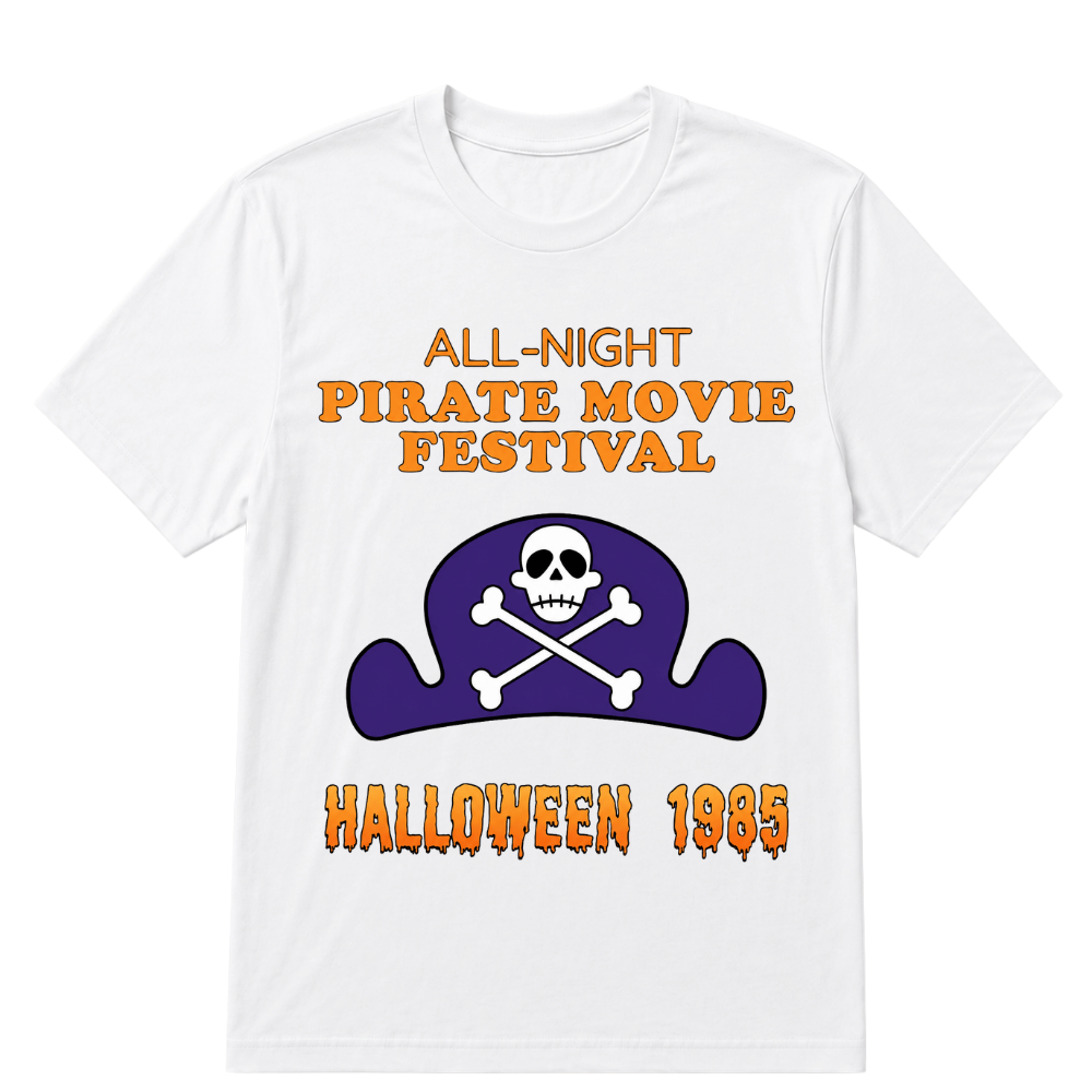 ALL-NIGHT Pirate Movie Festival HALLOWEEN 1985 EST.Year T-Shirt