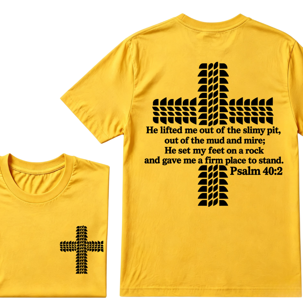 Religion Cross Jesus Bible Wheelmarks Psalm Unisex T-shirt