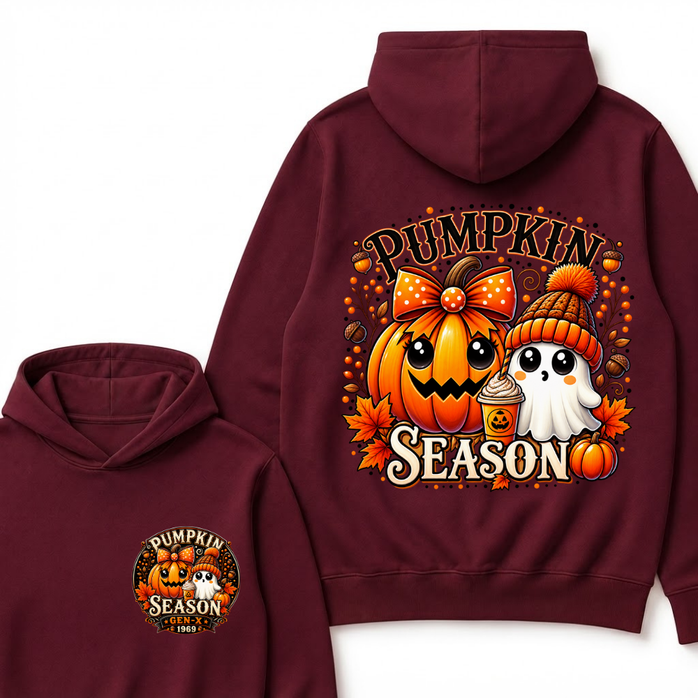 Custom Your Year Gen X EST.Year Halloween Pumpkin Season Hoodie