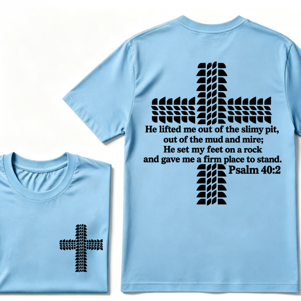 Religion Cross Jesus Bible Wheelmarks Psalm Unisex T-shirt