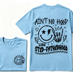 Ain't No Hood Like Step-Fatherhood T-Shirt – Funny Step-Dad Gift, Retro Father's Day Apparel, Perfect for Cool Dads