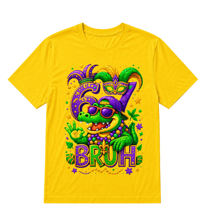 Alligator 6 7 Mardi Gras Bruh Six Seven Meme New Orleans Kid T-Shirt