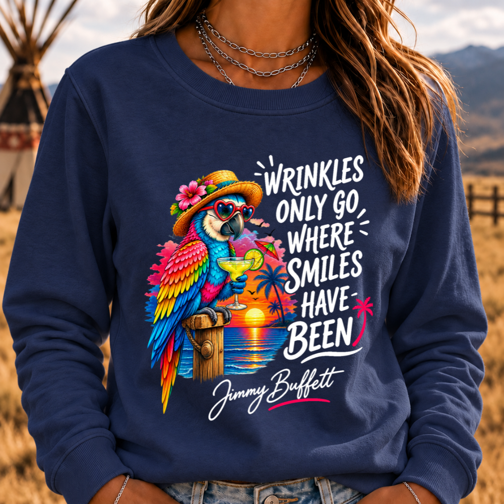 Wrinkles Only Go Where Smiles Have Been Sweatshirts