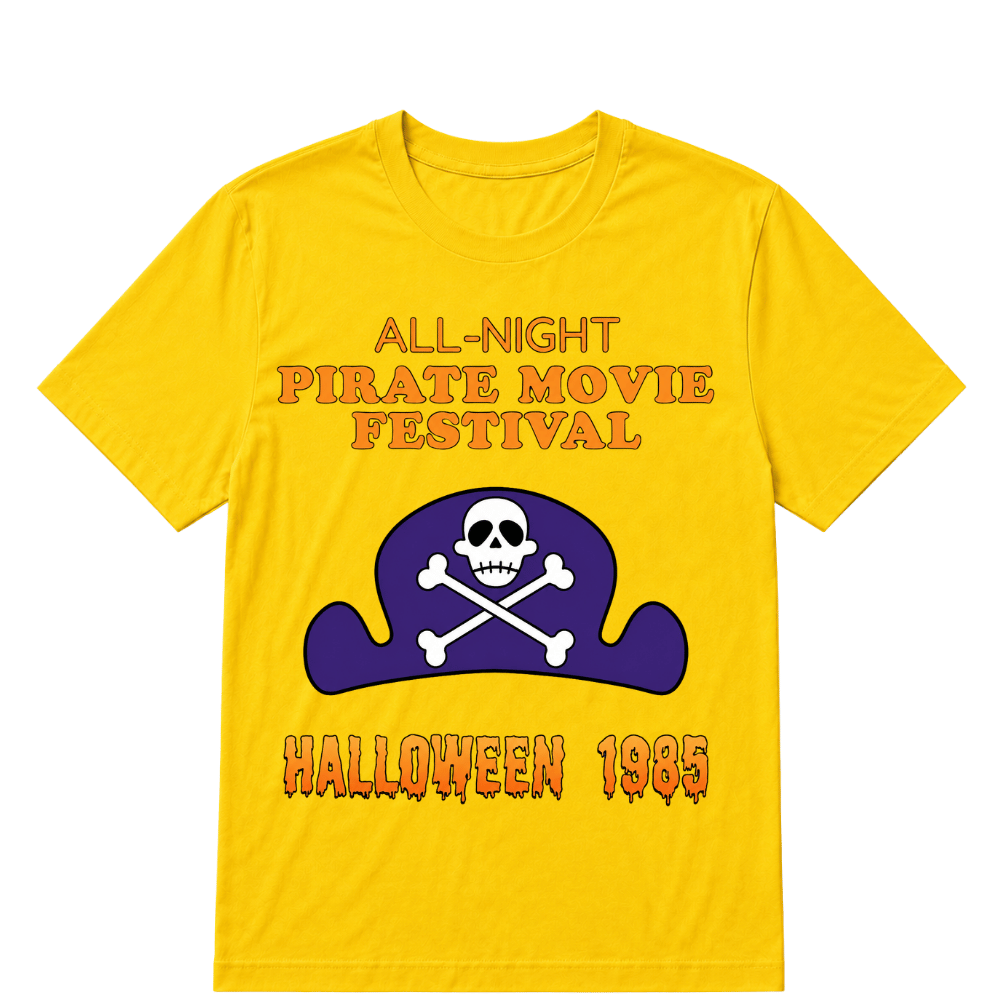 ALL-NIGHT Pirate Movie Festival HALLOWEEN 1985 EST.Year T-Shirt