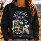 "Southern Belle – Raised with Grace, Built with Grit" Sweatshirts