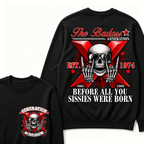 The Badass Generation X 1965-1980 Before All You  Sissies Were Born EST.Year Skull Unisex Sweatshirts
