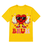 Six Seven 67 Bruh 6 7 Meme Funny Valentine Heart Boys Kids T-Shirt
